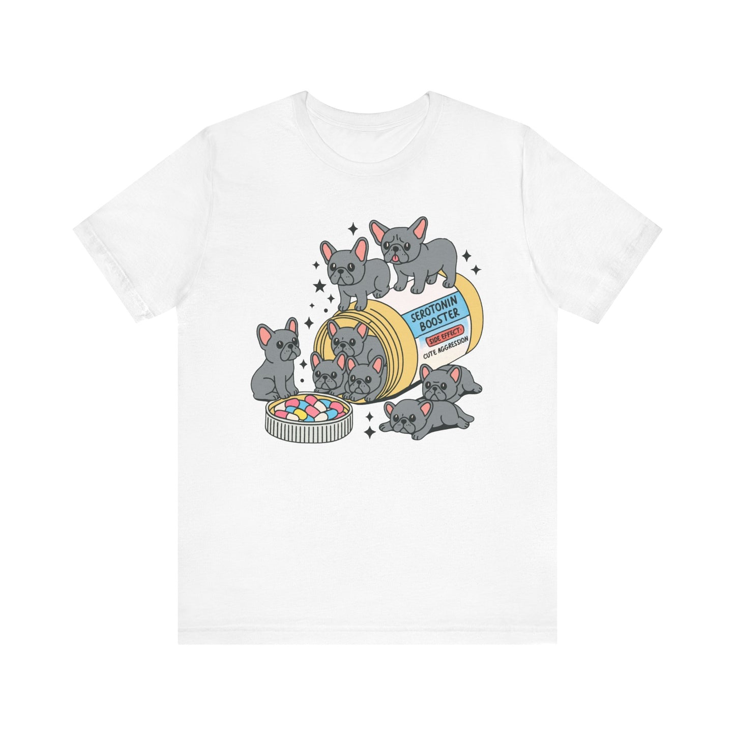 Serotonin Tee Black French Bulldog