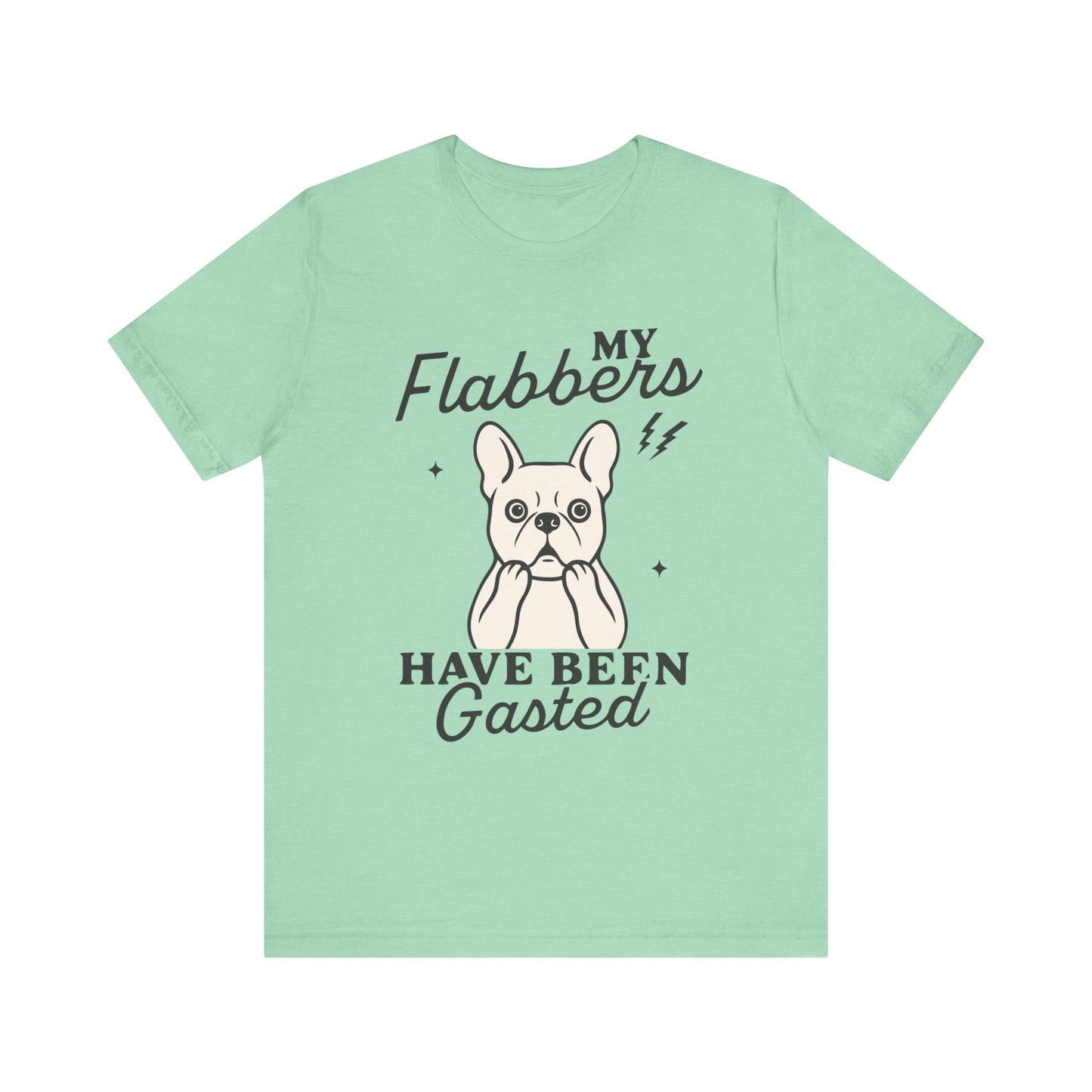 White Frenchie Flabbergasted Tshirt