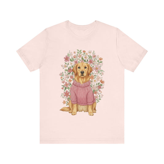 Golden Retriever Bouquet Tshirt