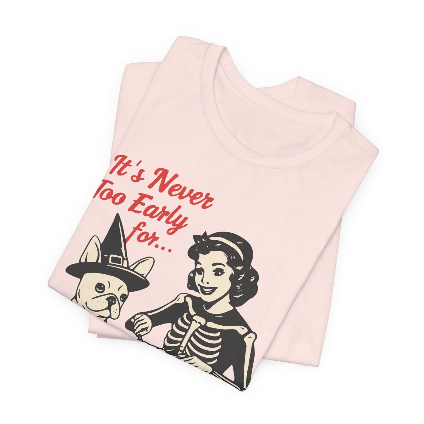 White French Bulldog Early Halloween TShirt