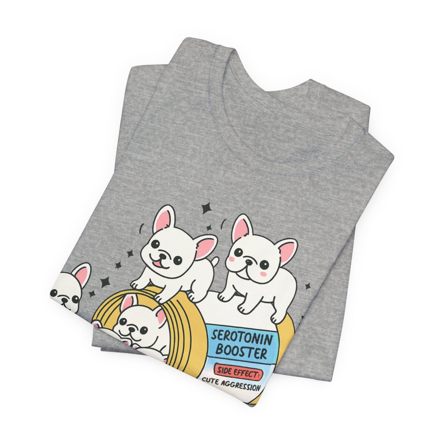 Serotonin Tee White French Bulldog