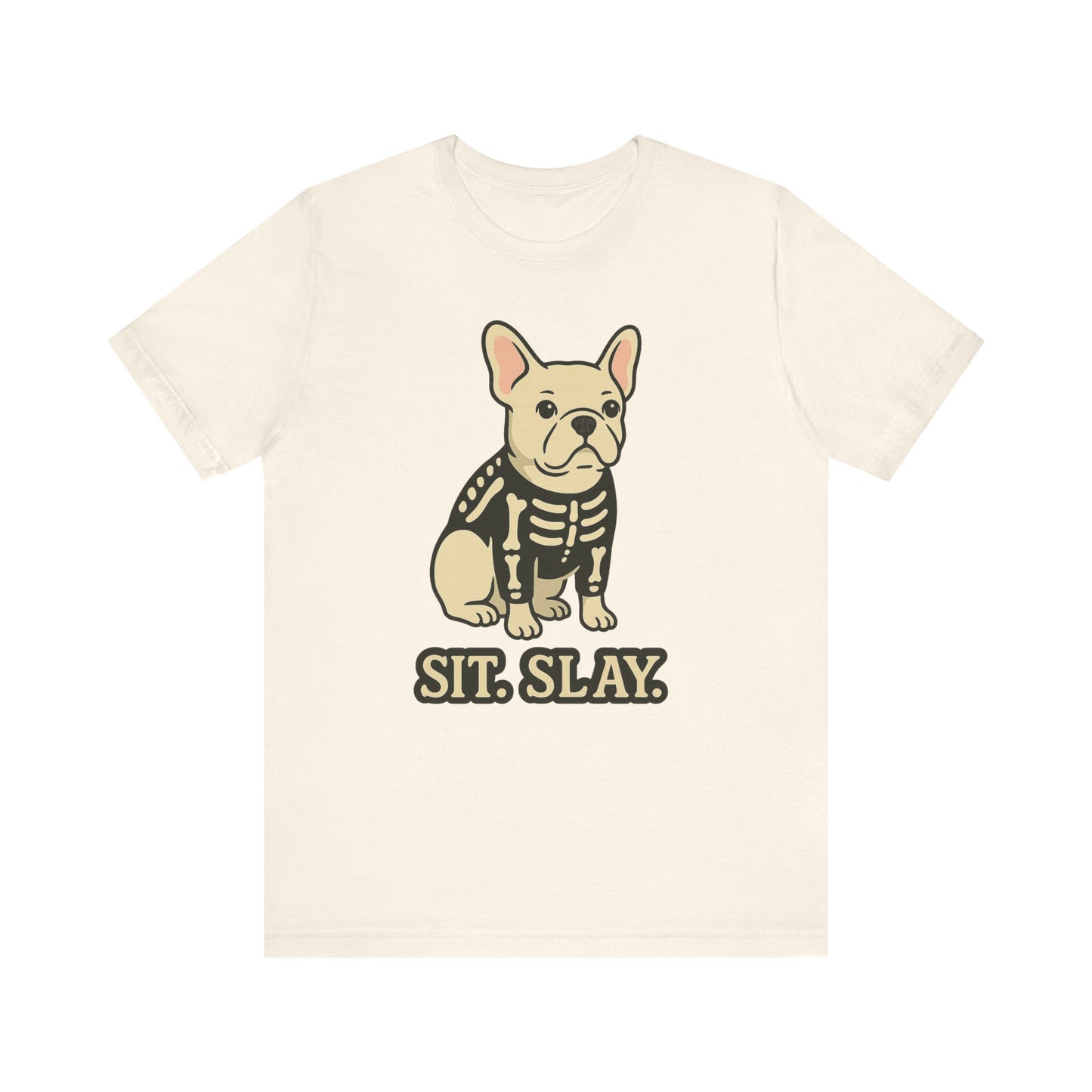 White French Bulldog Stay. Slay. Halloween TShirt