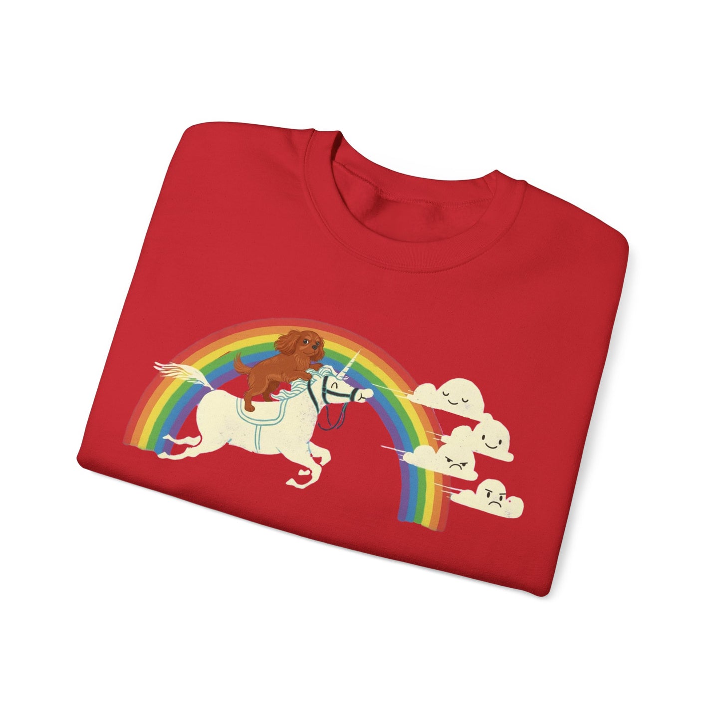 Rainbow and Unicorn Ruby Cavalier Sweatshirt