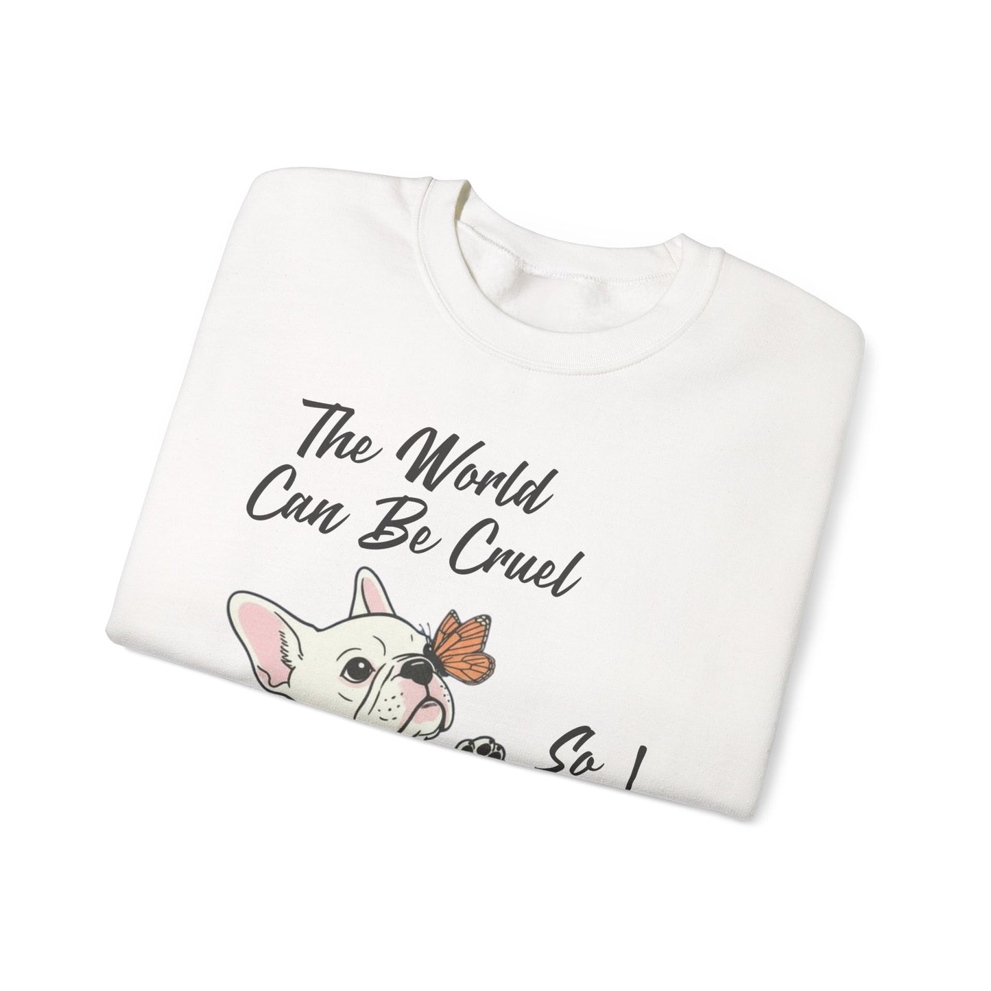 Cruel World White Frenchie Sweatshirt