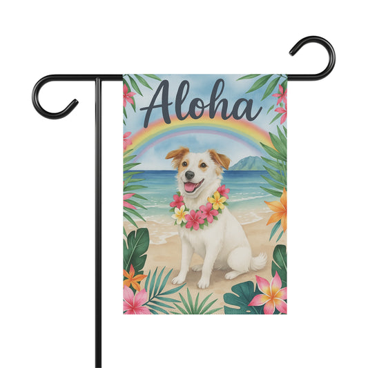 Custom Mutt Hawaii Garden Flag
