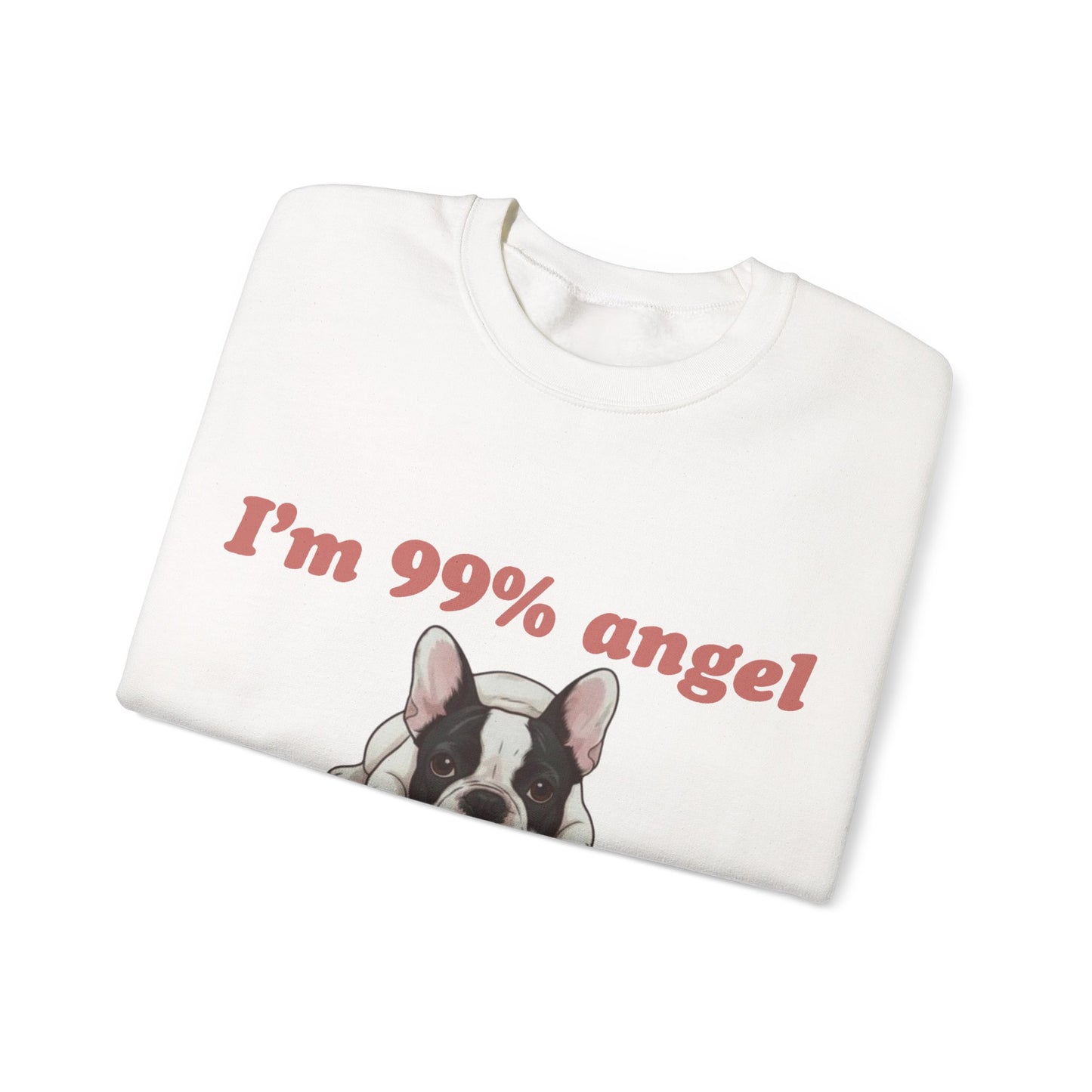 Piebald Frenchie Angel 99% Sweatshirt
