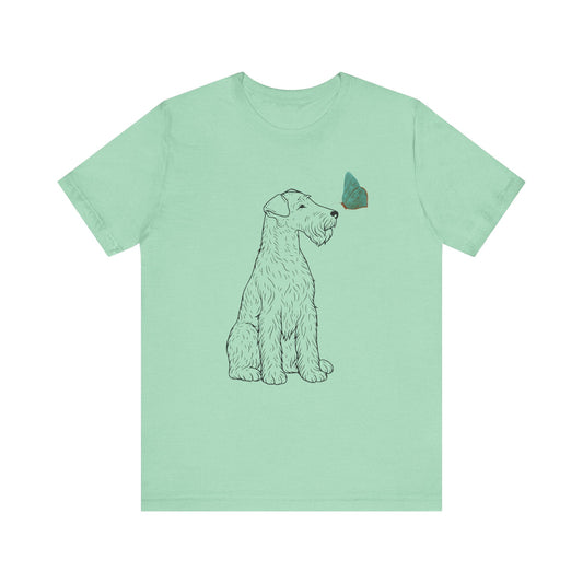 Airedale Terrier Butterfly TShirt