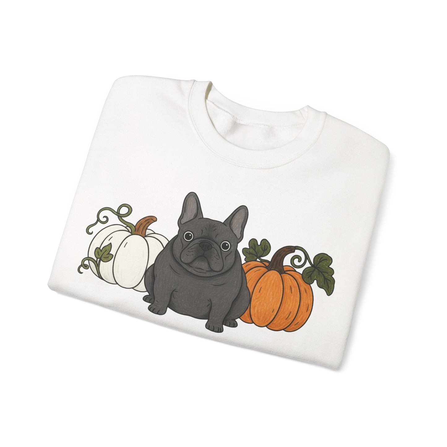 Black Frenchie Pupkin Unisex Sweatshirt