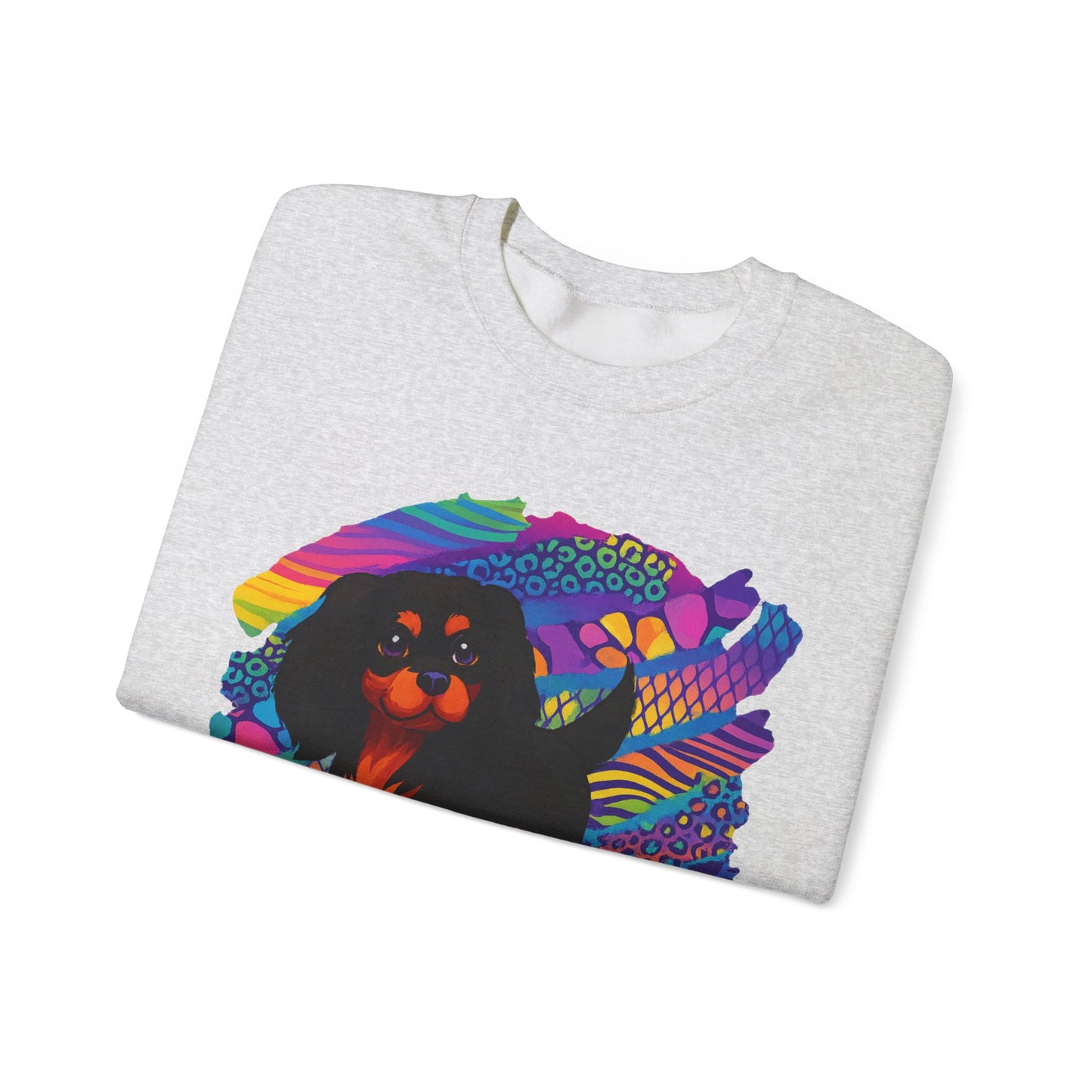 Black & Tan Cavalier Neon Sweatshirt