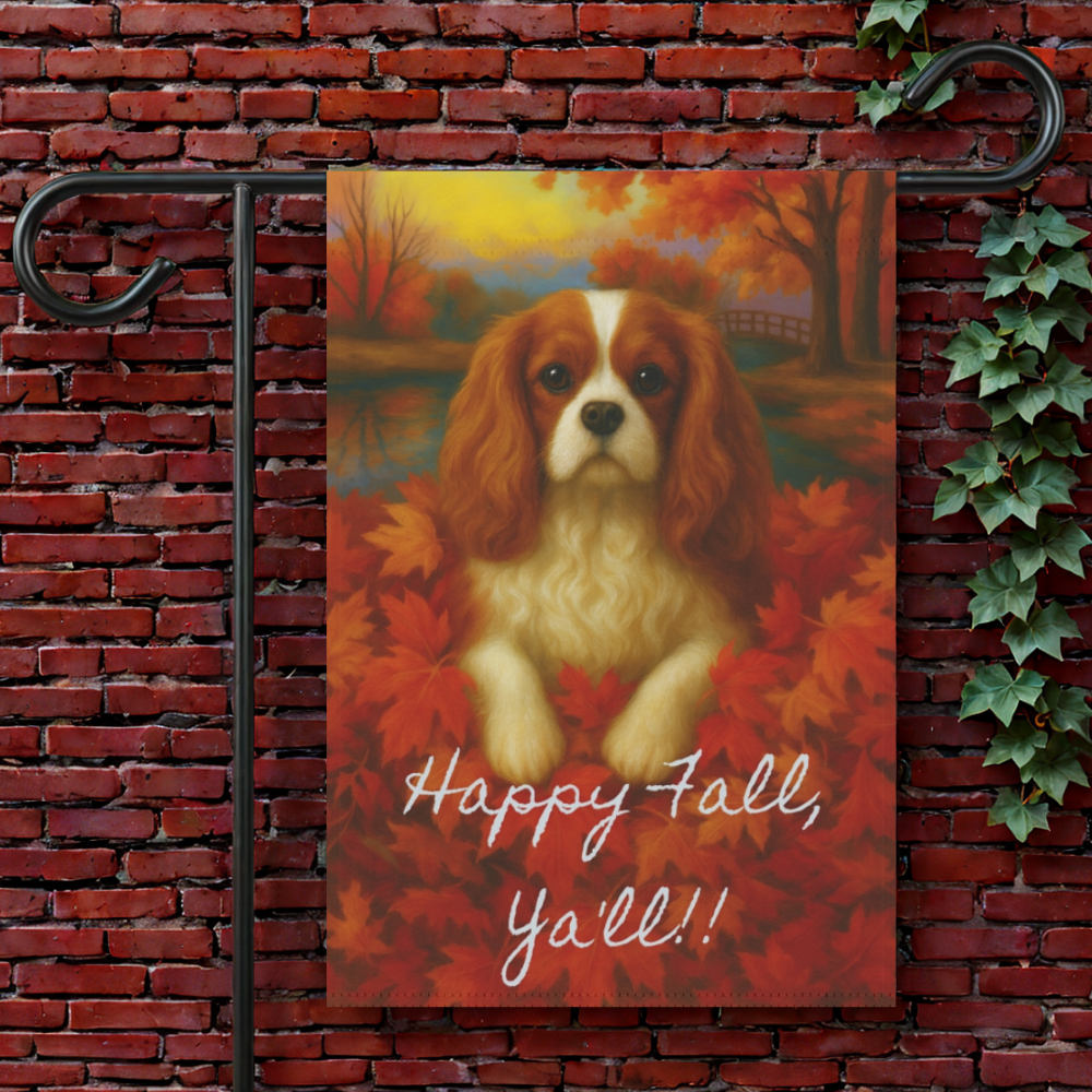 Blenheim Cavalier Fall Ya'll Garden Flag