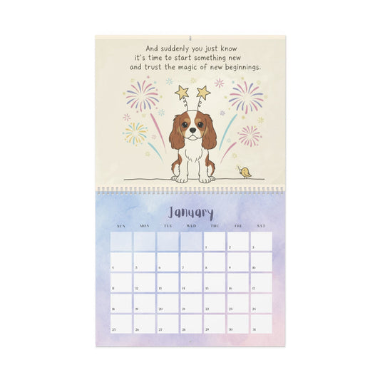 2026 Affirmations Blenheim Cavalier Wall Calendar