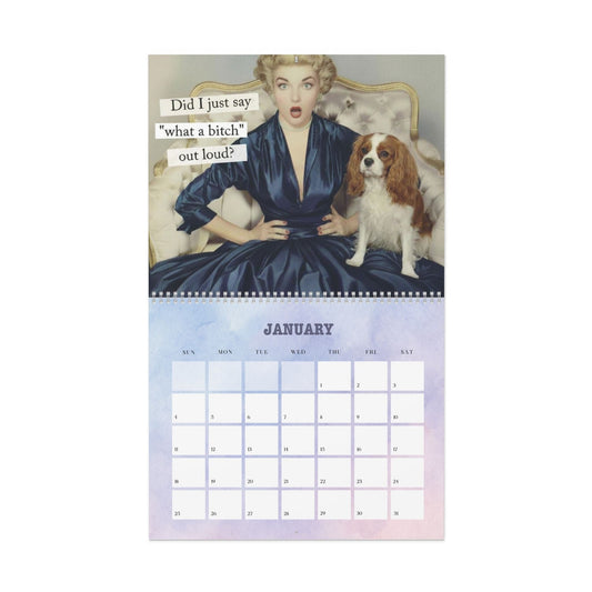 2026 Blenheim Cavalier Snarky Sassy Wall Calendar