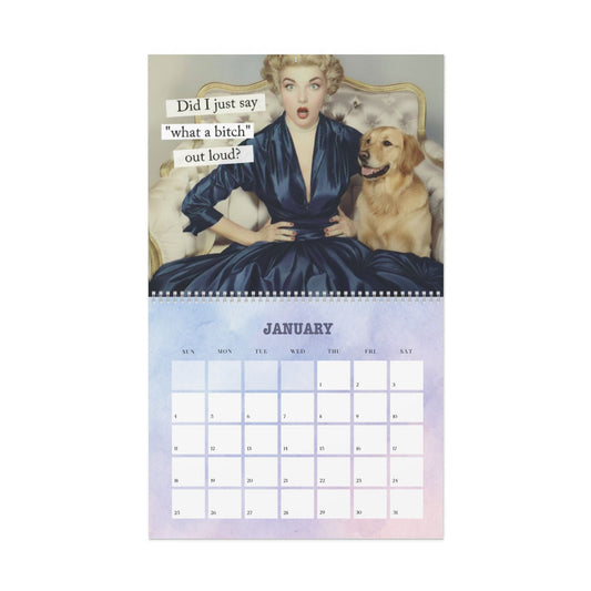 2026 Golden Retriever Snarky Sassy Wall Calendar