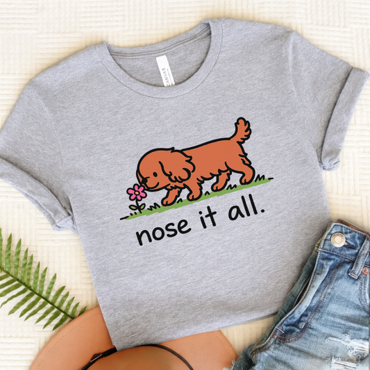 Personalized Cavalier Flower Unisex TShirt Athletic Heather
