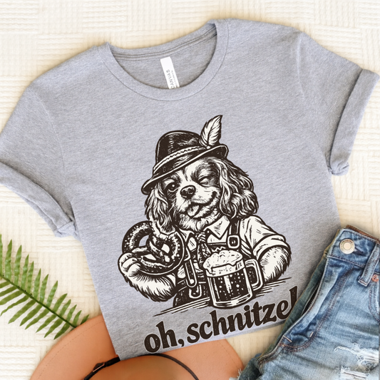 Cavalier King Germany Schnitzel Unisex TShirt Athletic Heather