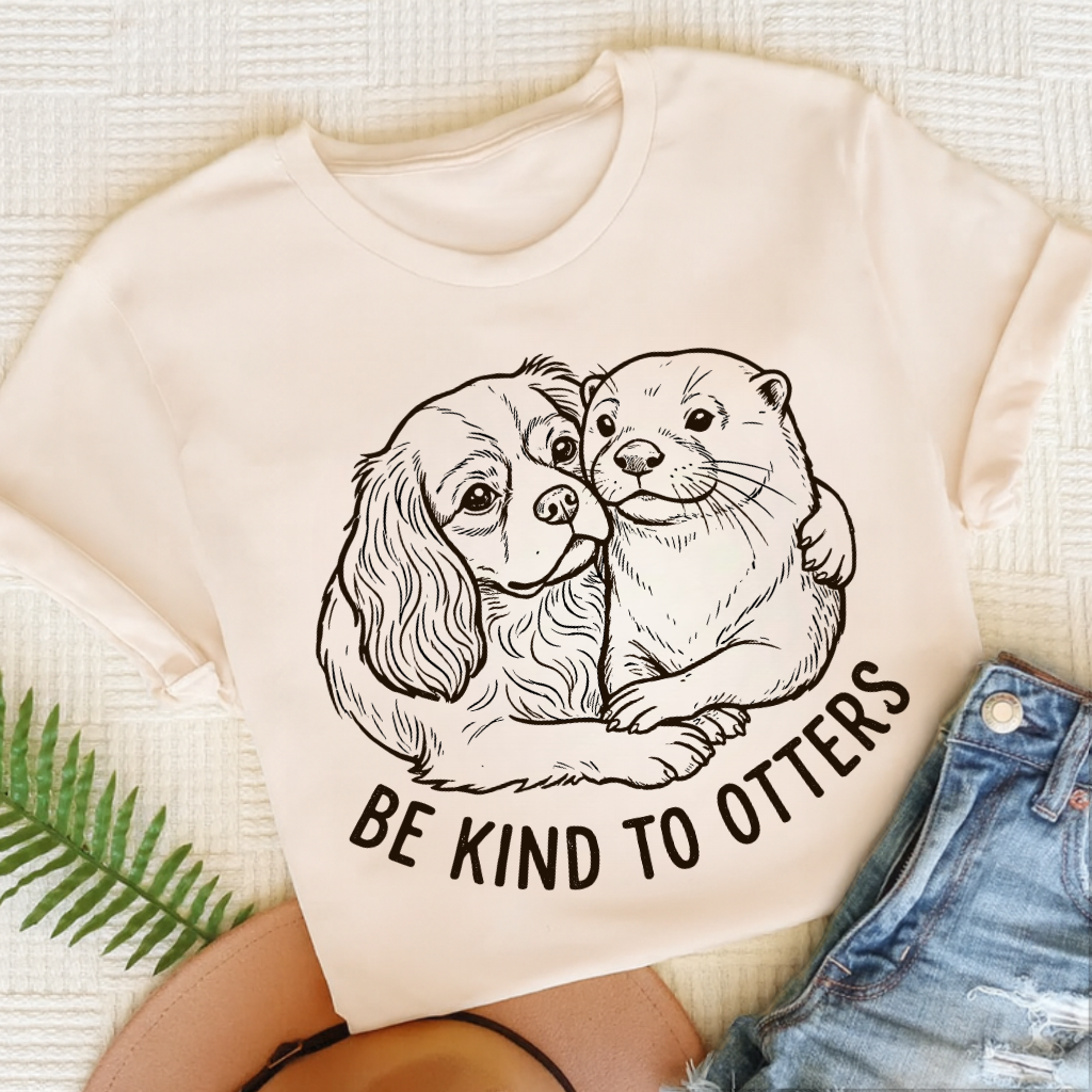 Cavalier Otters Unisex TShirt Natural