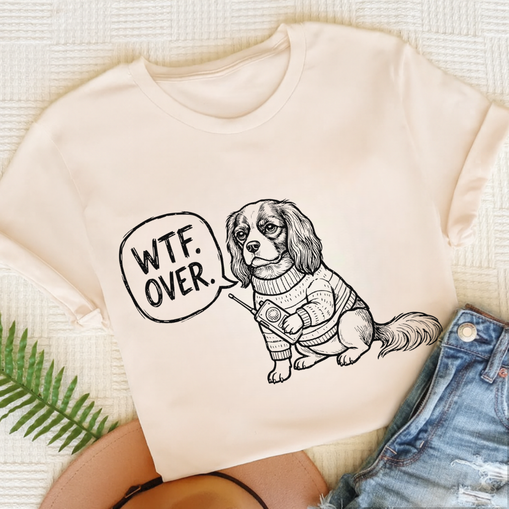 Cavalier Walkie Talkie Unisex TShirt Natural