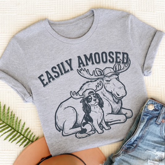 Cavalier Moose Unisex TShirt Sport Grey