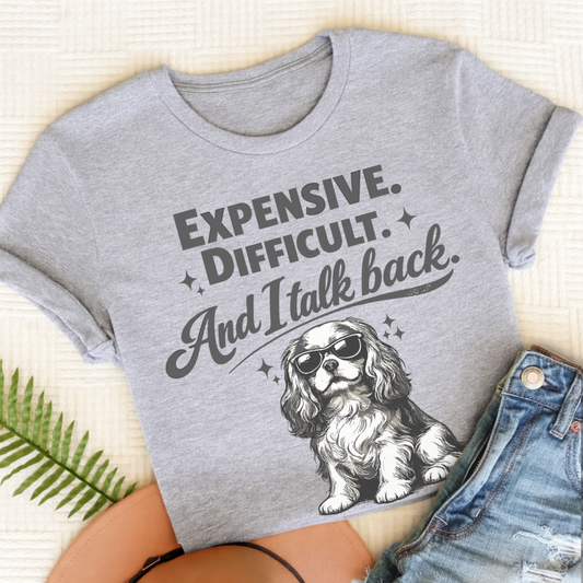Cavalier Talk Back Snark Unisex TShirt Sport Grey