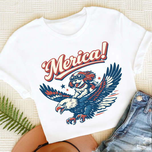 Custom Cavalier America Birthday Unisex TShirt White