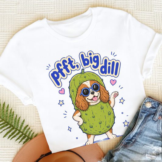 Personalized Cavalier Big Deal Unisex TShirt White