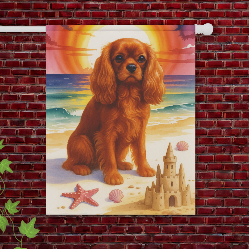 Ruby Cavalier Beach Garden Flag
