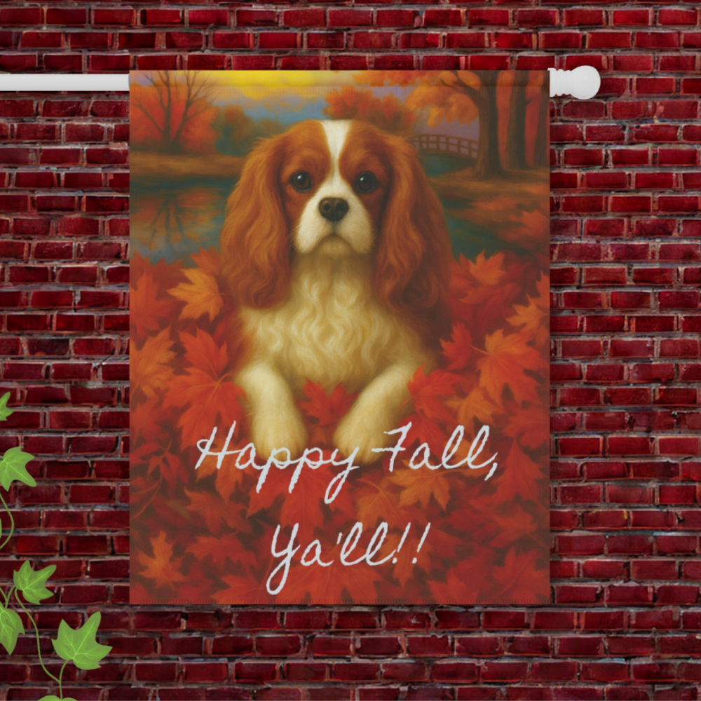 Blenheim Cavalier Fall Ya'll Garden Flag