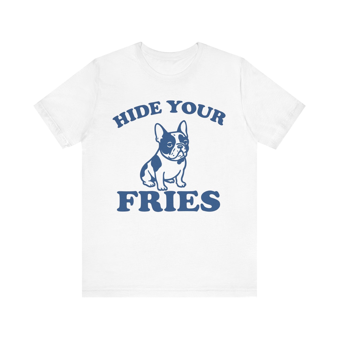 Piebald French Bulldog Fries TShirt