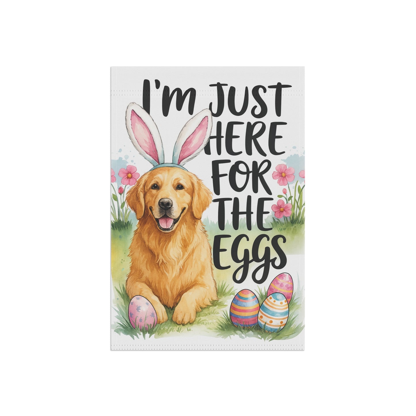 Golden Retriever Funny Easter Garden Flag