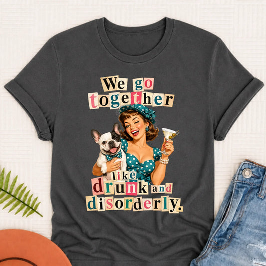 Custom French Drunk Disorderly Unisex TShirt Pepper