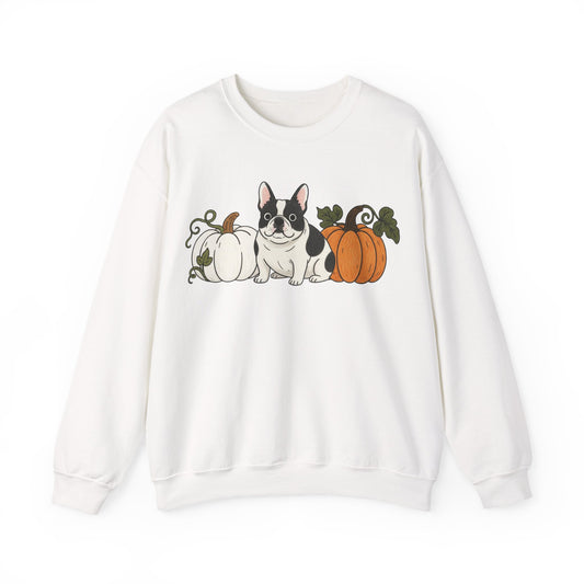 Piebald Frenchie Pupkin Unisex Sweatshirt