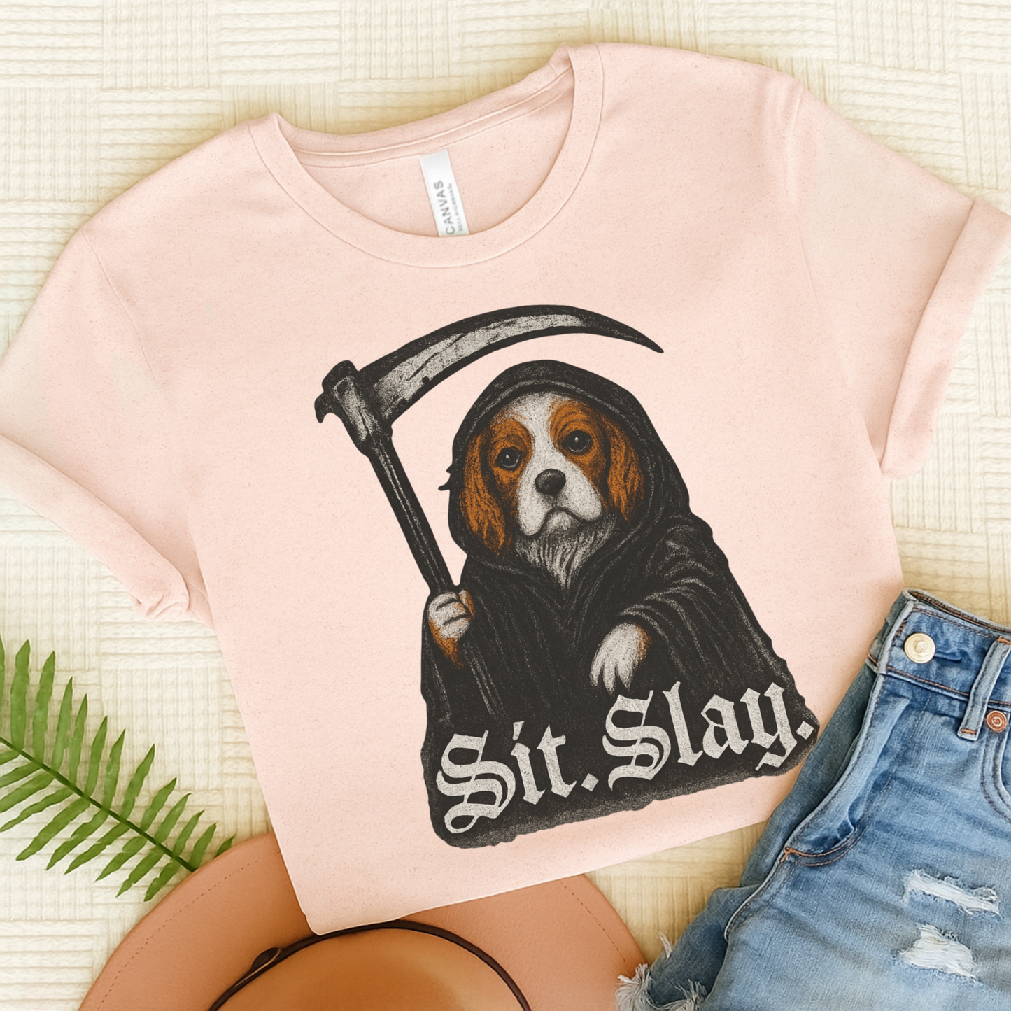 Blenheim Cavalier Sit. Slay. TShirt
