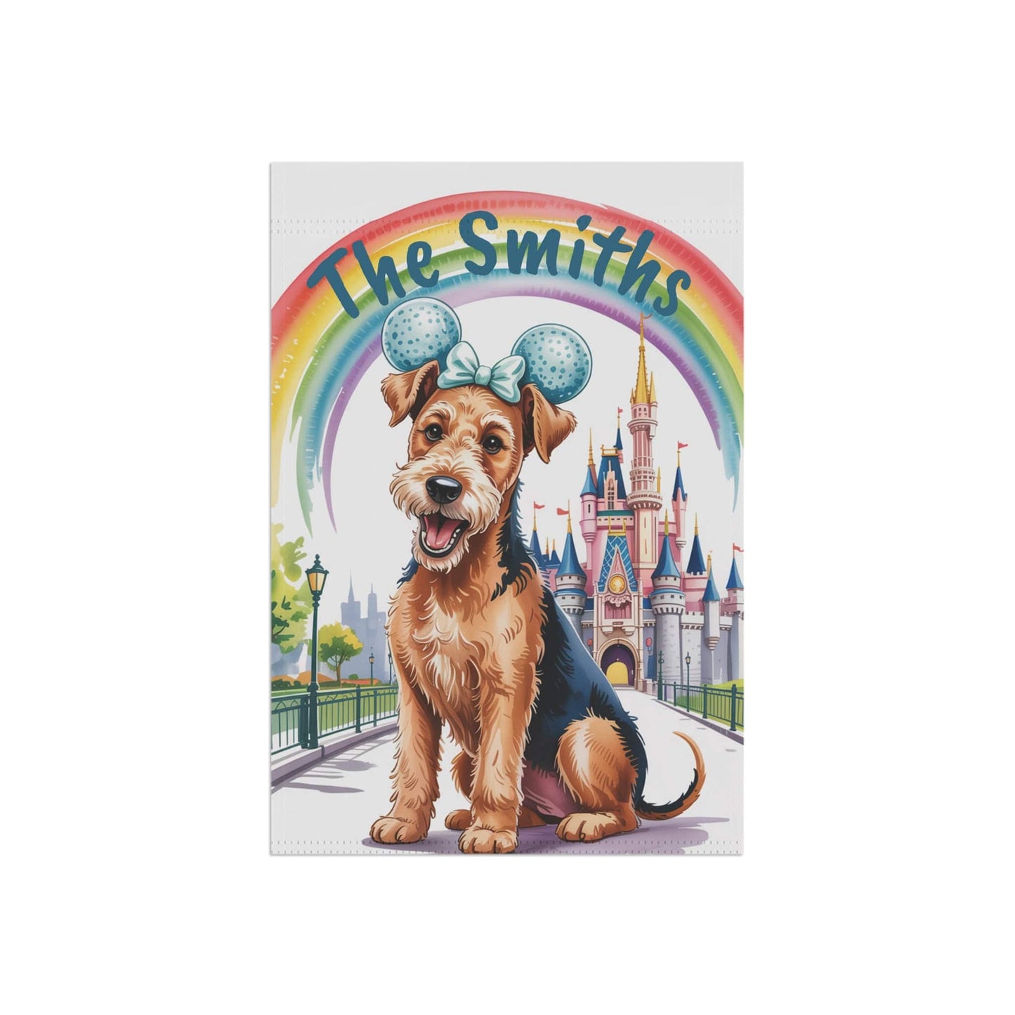 Printify Garden Flag Airedale Terrier Magical Kingdom Garden Flag