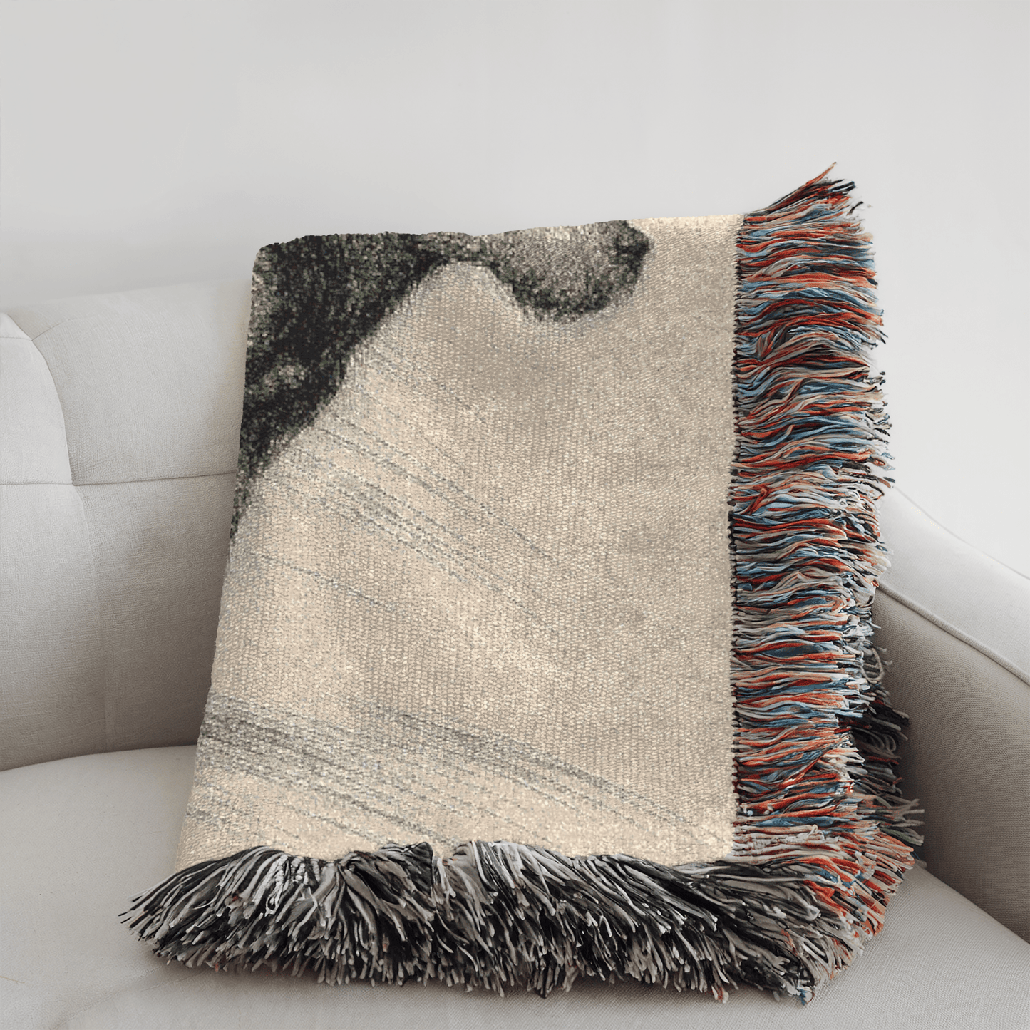 Printify Blanket Airedale Terrier Pencil Drawing Throw Blanket