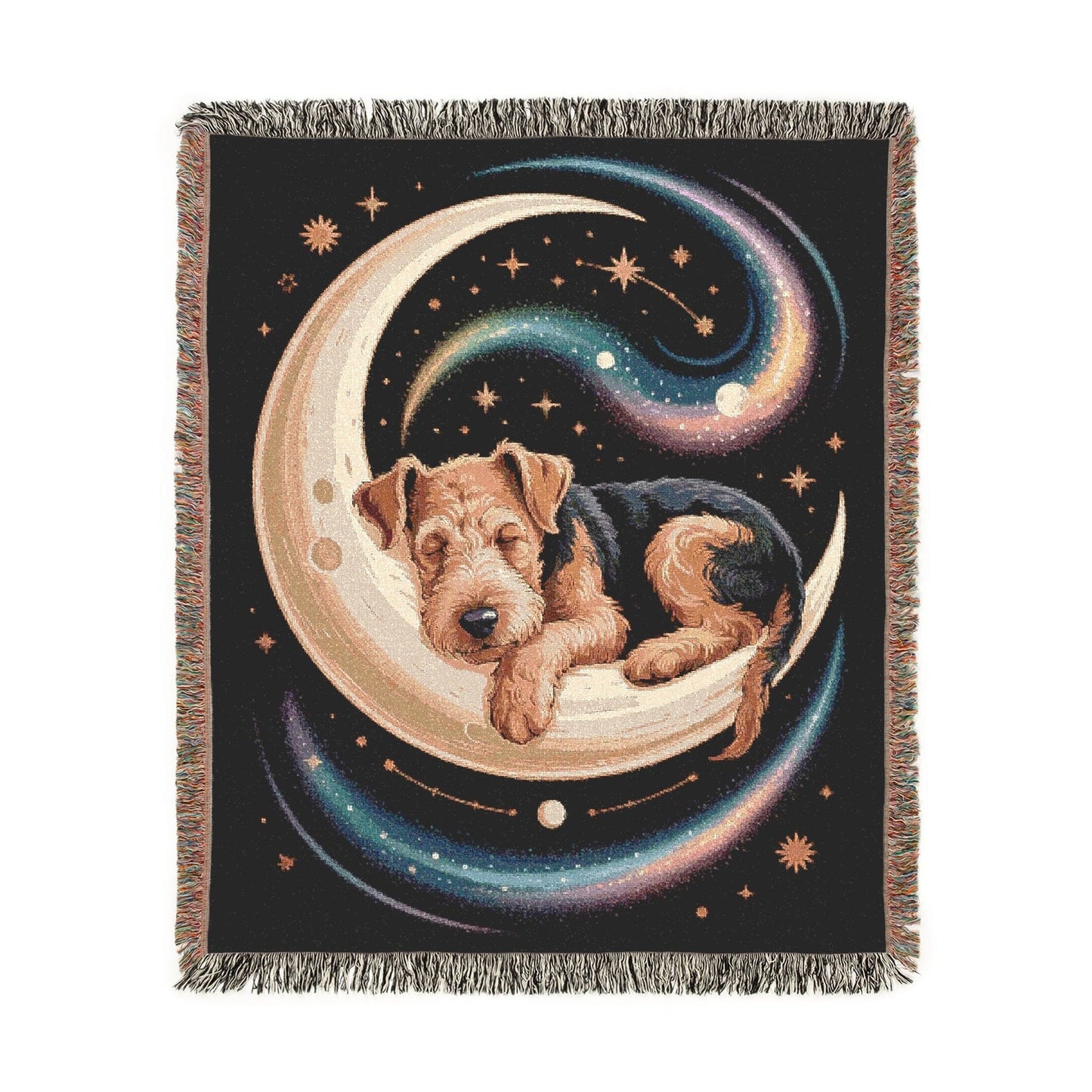Printify Blanket Airedale Terrier Sleepy Time Throw Blanket