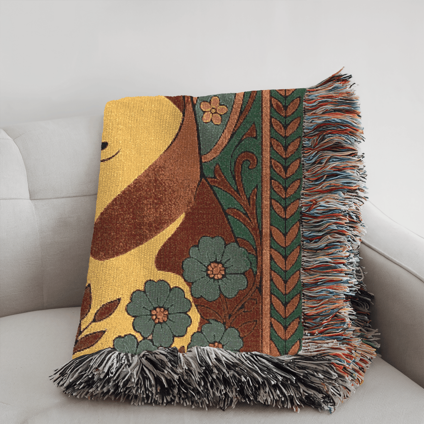 Printify Blanket Akita Art Deco Woven Blanket