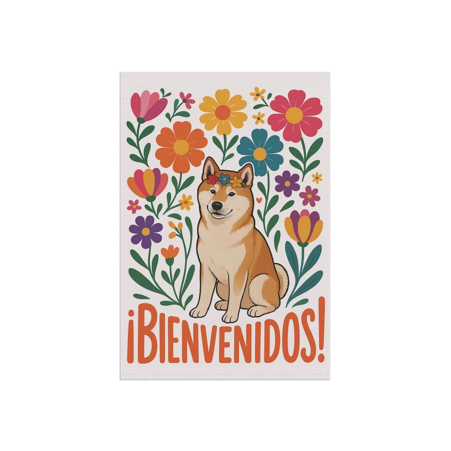 Printify Home Decor Akita Dog Garden Flag, Spanish Front Yard Decor, Outdoor Spring Decoration, Housewarming Welcome, New Home