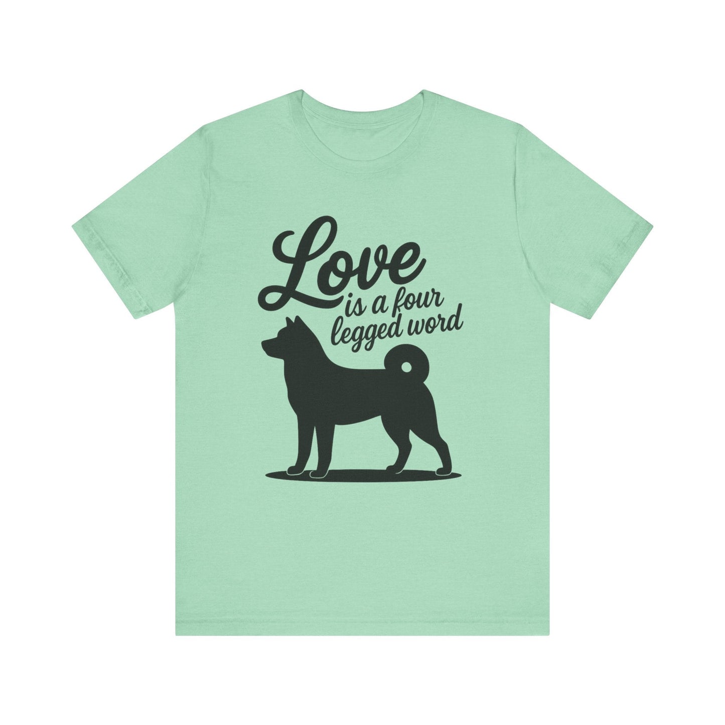 Printify T-Shirt Akita Four Legged Word TShirt