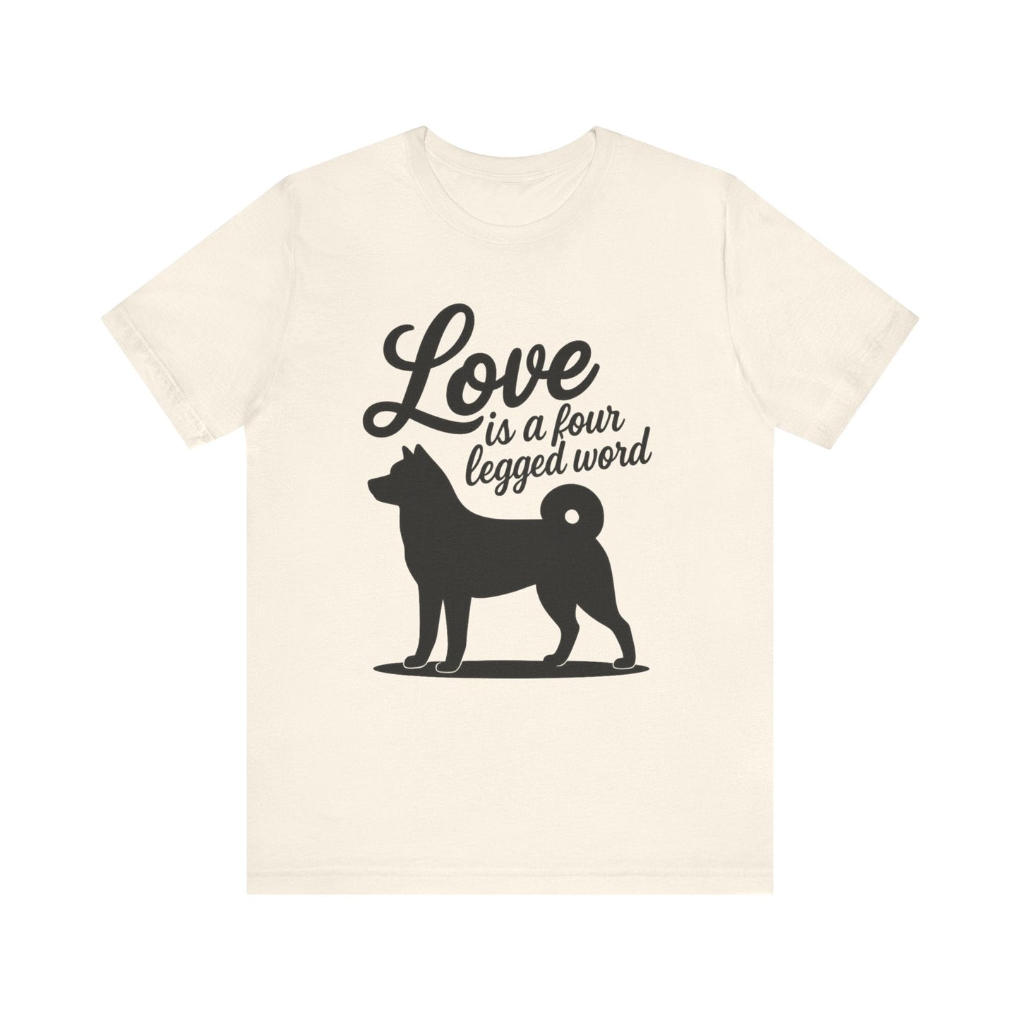 Printify T-Shirt Akita Four Legged Word TShirt