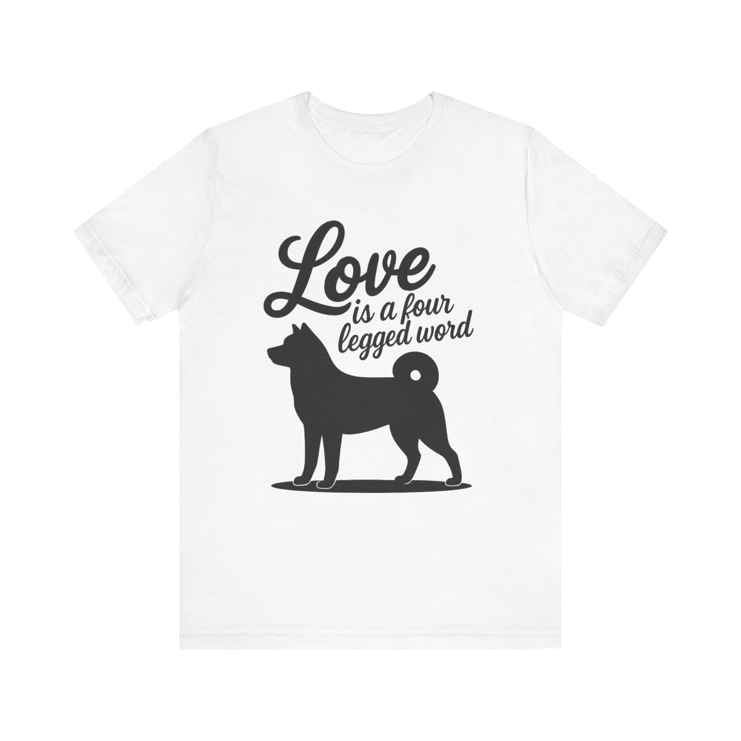 Printify T-Shirt Akita Four Legged Word TShirt