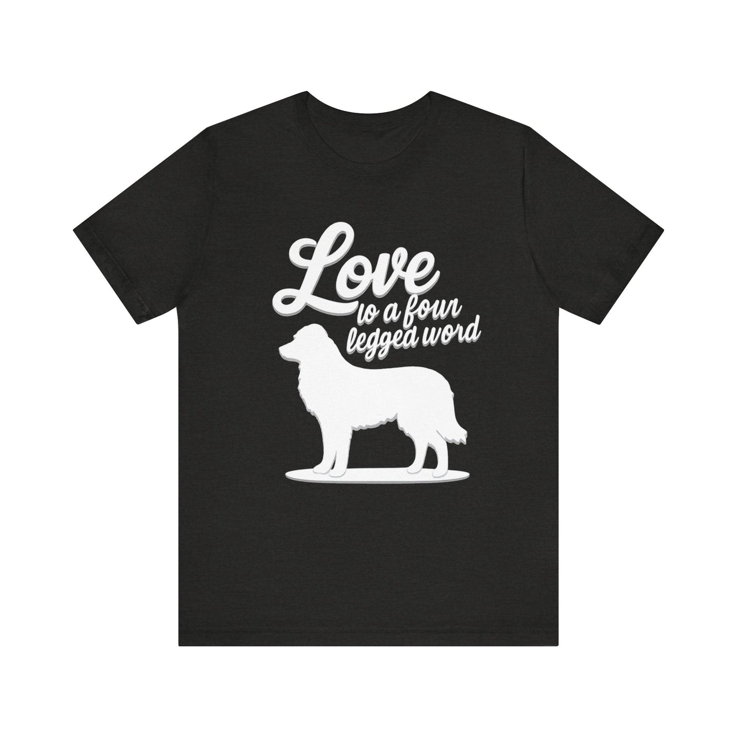 Printify T-Shirt Australian Shepherd Four Legged Word TShirt