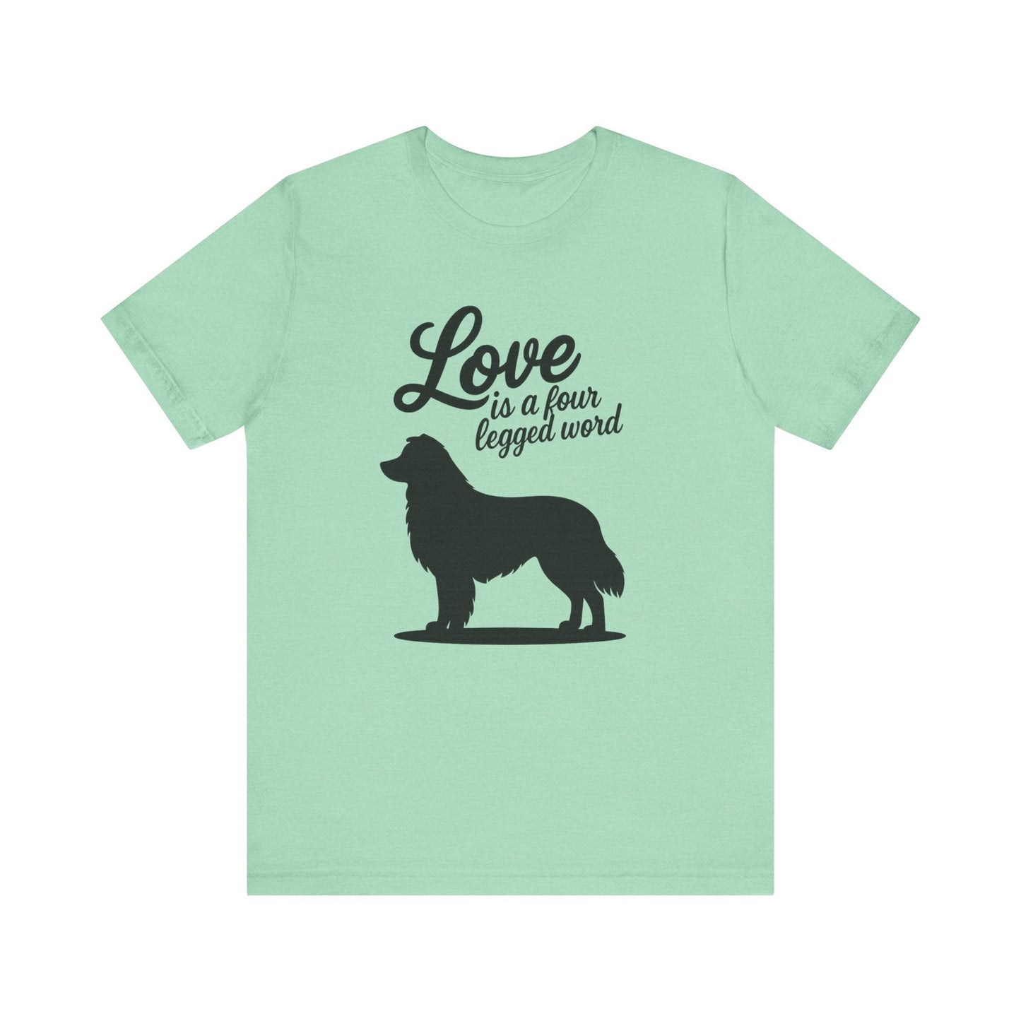 Printify T-Shirt Australian Shepherd Four Legged Word TShirt