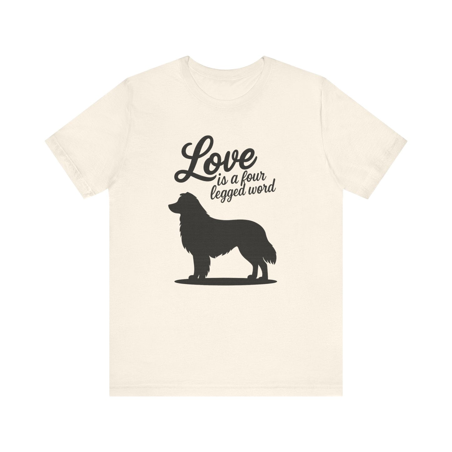 Printify T-Shirt Australian Shepherd Four Legged Word TShirt