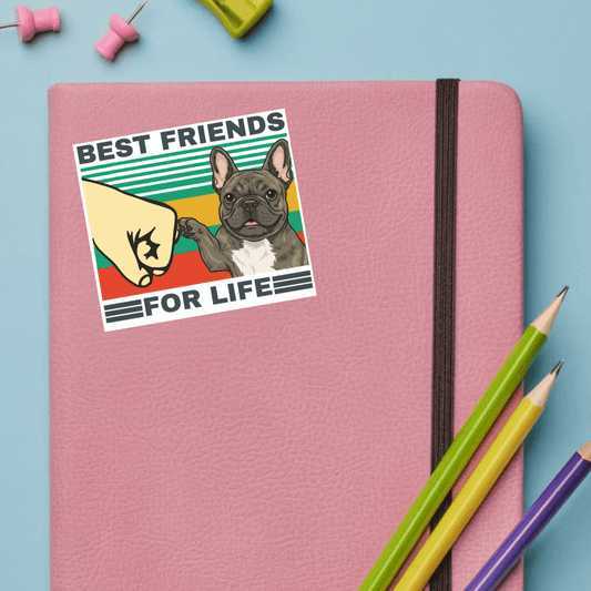 Best Friends Blenheim Frenchie Sticker