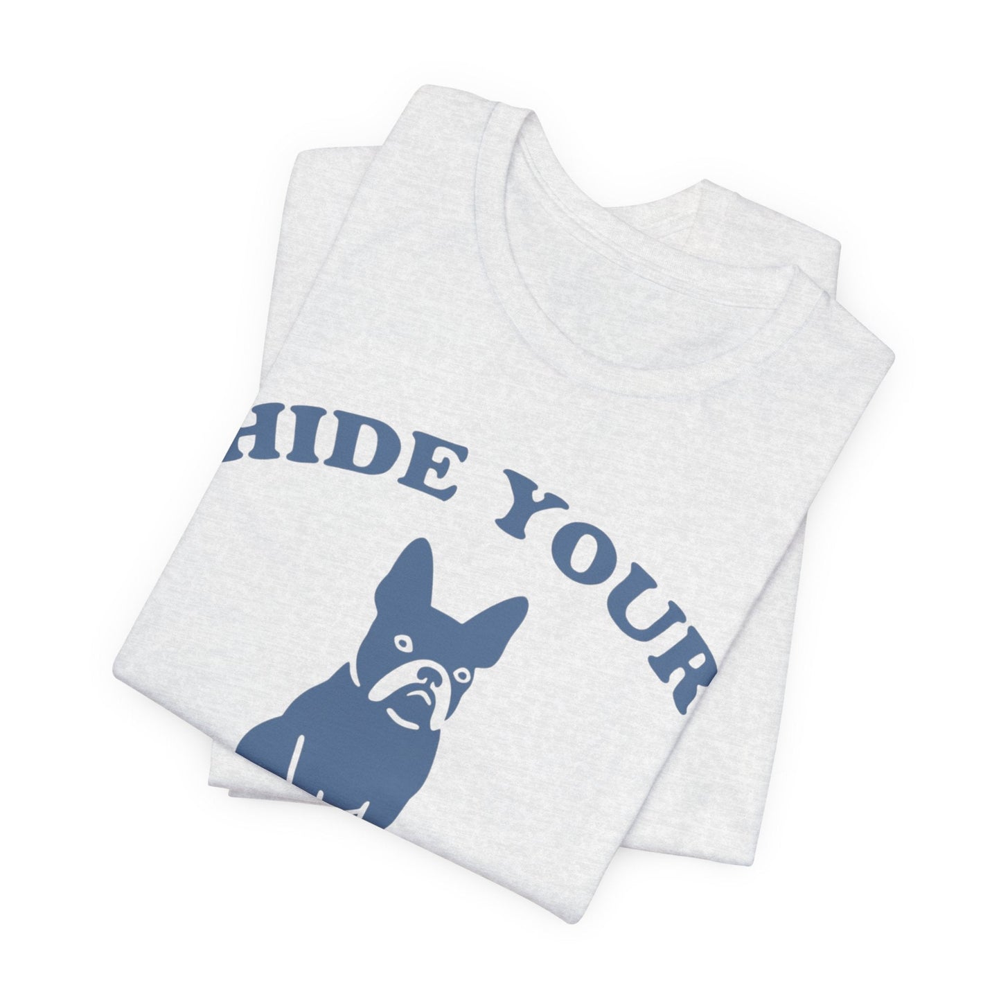 Printify T-Shirt Black French Bulldog Fries TShirt