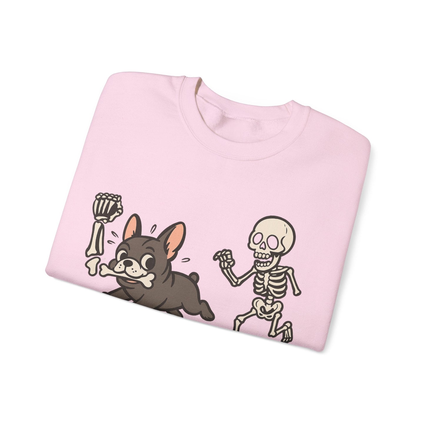 Printify Sweatshirt Black French Bulldog Grave Robber Sweatshirt