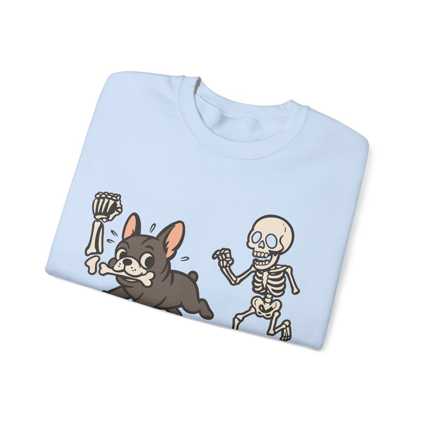 Printify Sweatshirt Black French Bulldog Grave Robber Sweatshirt