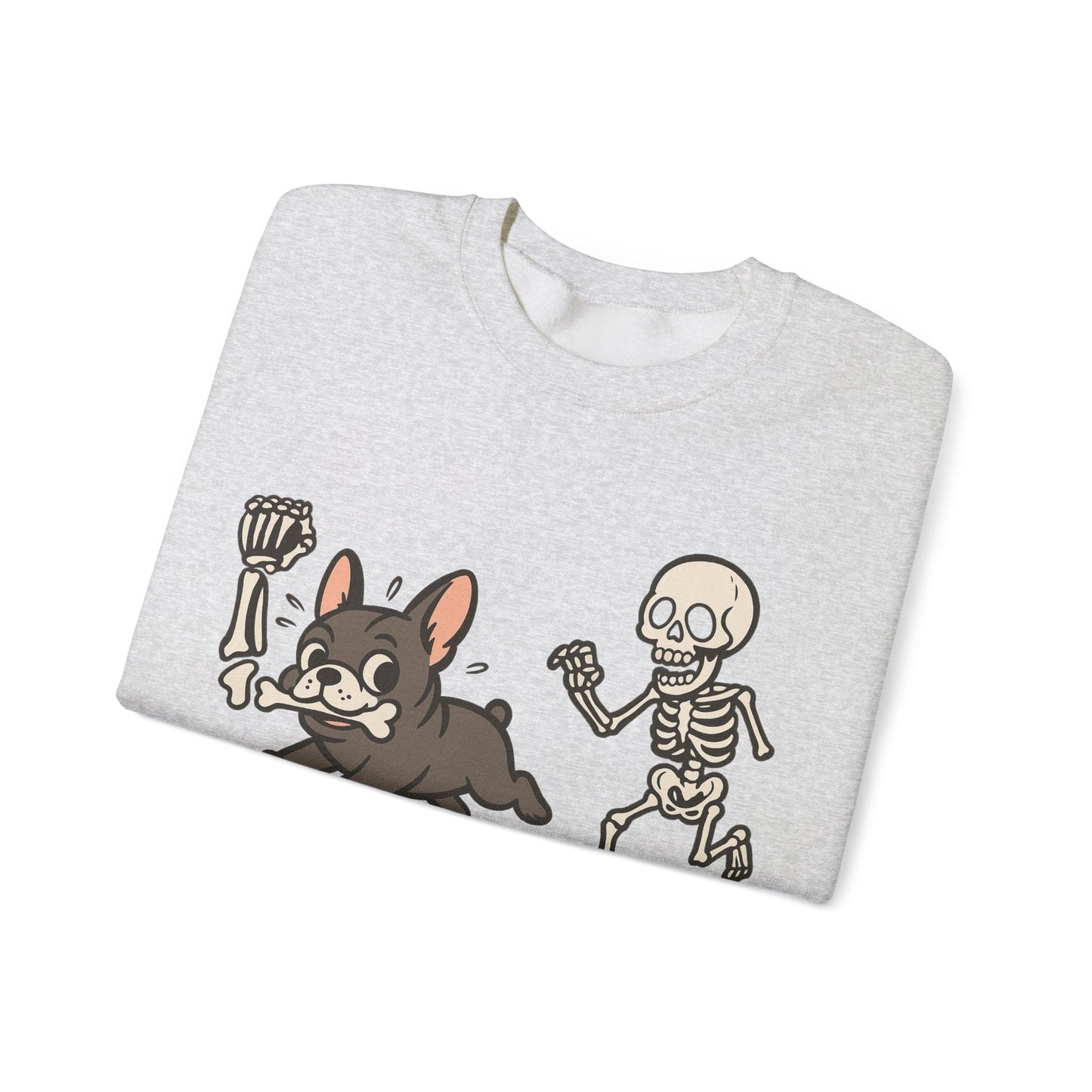 Printify Sweatshirt Black French Bulldog Grave Robber Sweatshirt