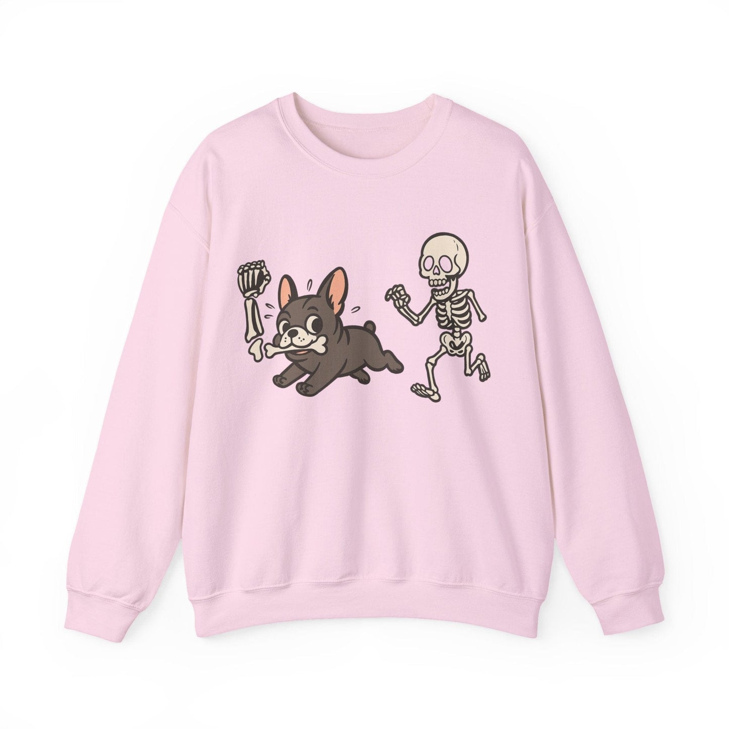 Printify Sweatshirt Black French Bulldog Grave Robber Sweatshirt