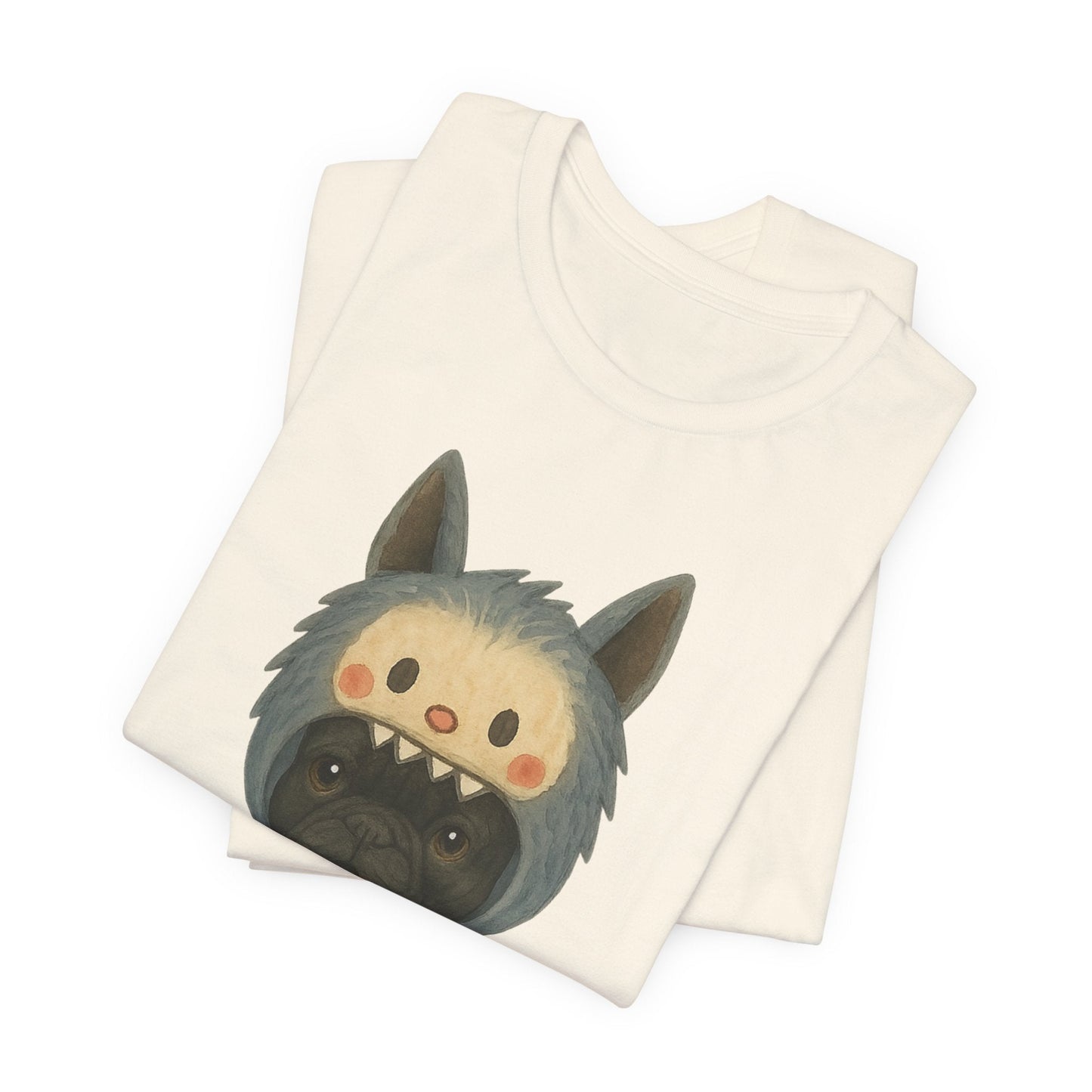 Printify T-Shirt Black French Bulldog Little Monster TShirt